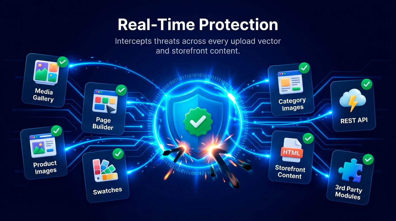 Real-time file upload protection